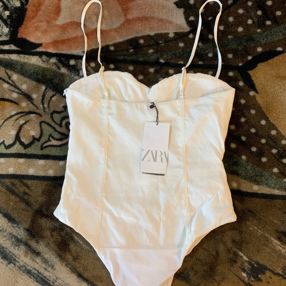 Zara Linen Corset Bodysuit - Picture 5 of 10
